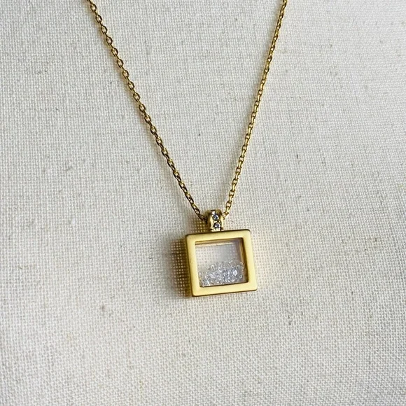 Brighton Swarovski Crystal Meridian Zenith Shaker Necklace Gold Tone - Picture 3 of 7